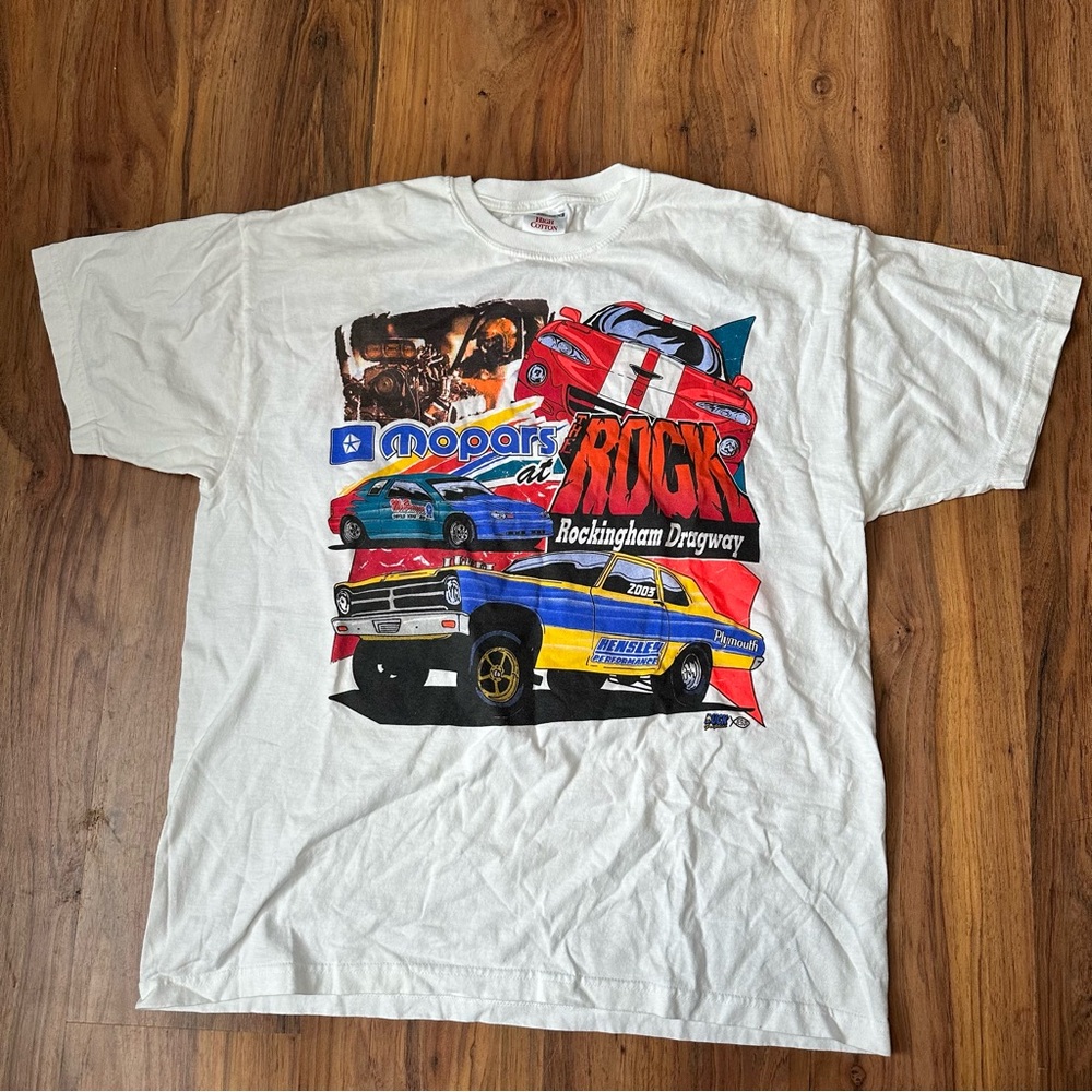 Vintage Mopars 2003 Y2K T-shirt at the Rock Rockingham Speedway Size XL